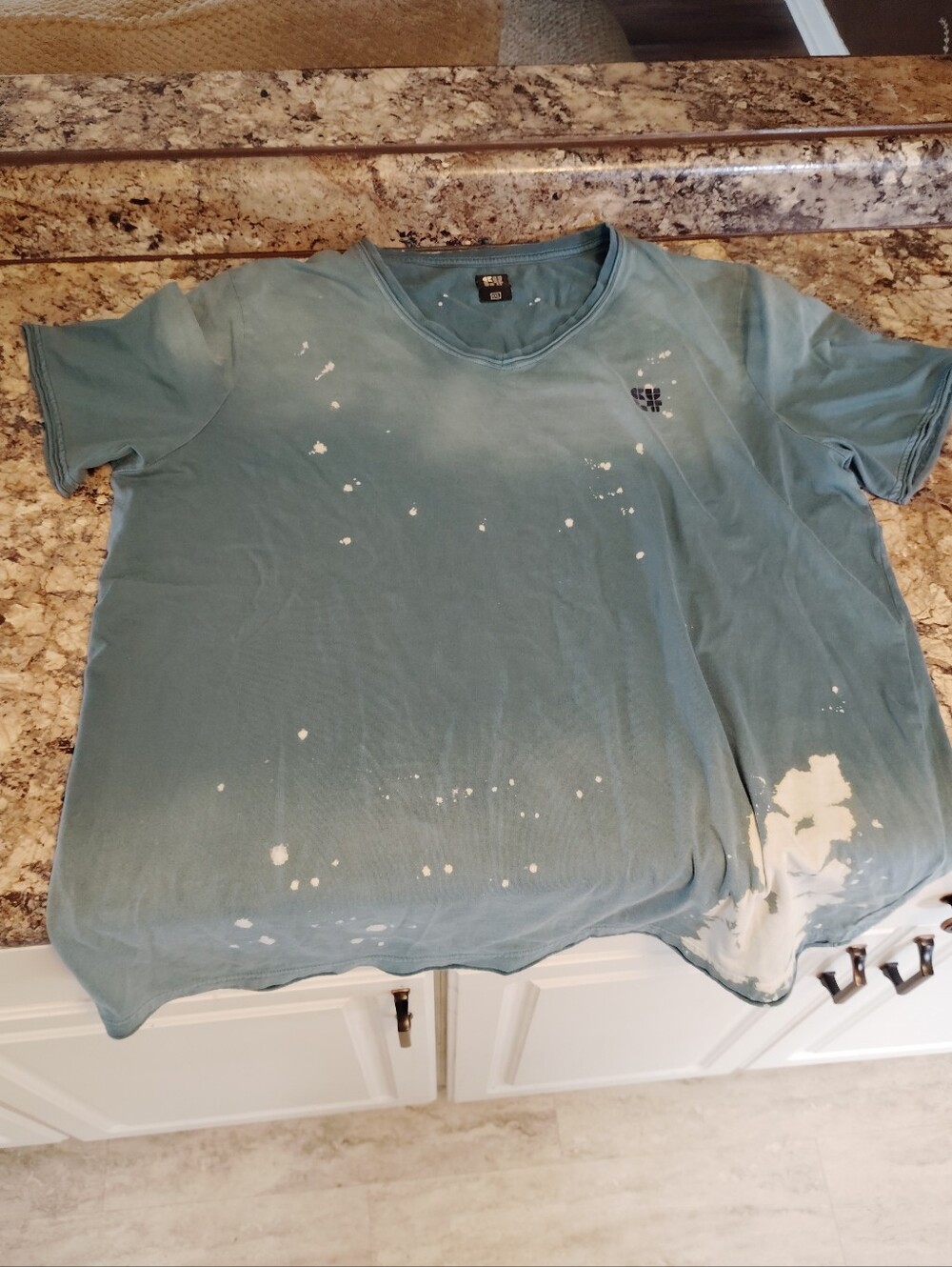 Blue Paint-Splatter Tee Cult Of Individuality Men's 2x